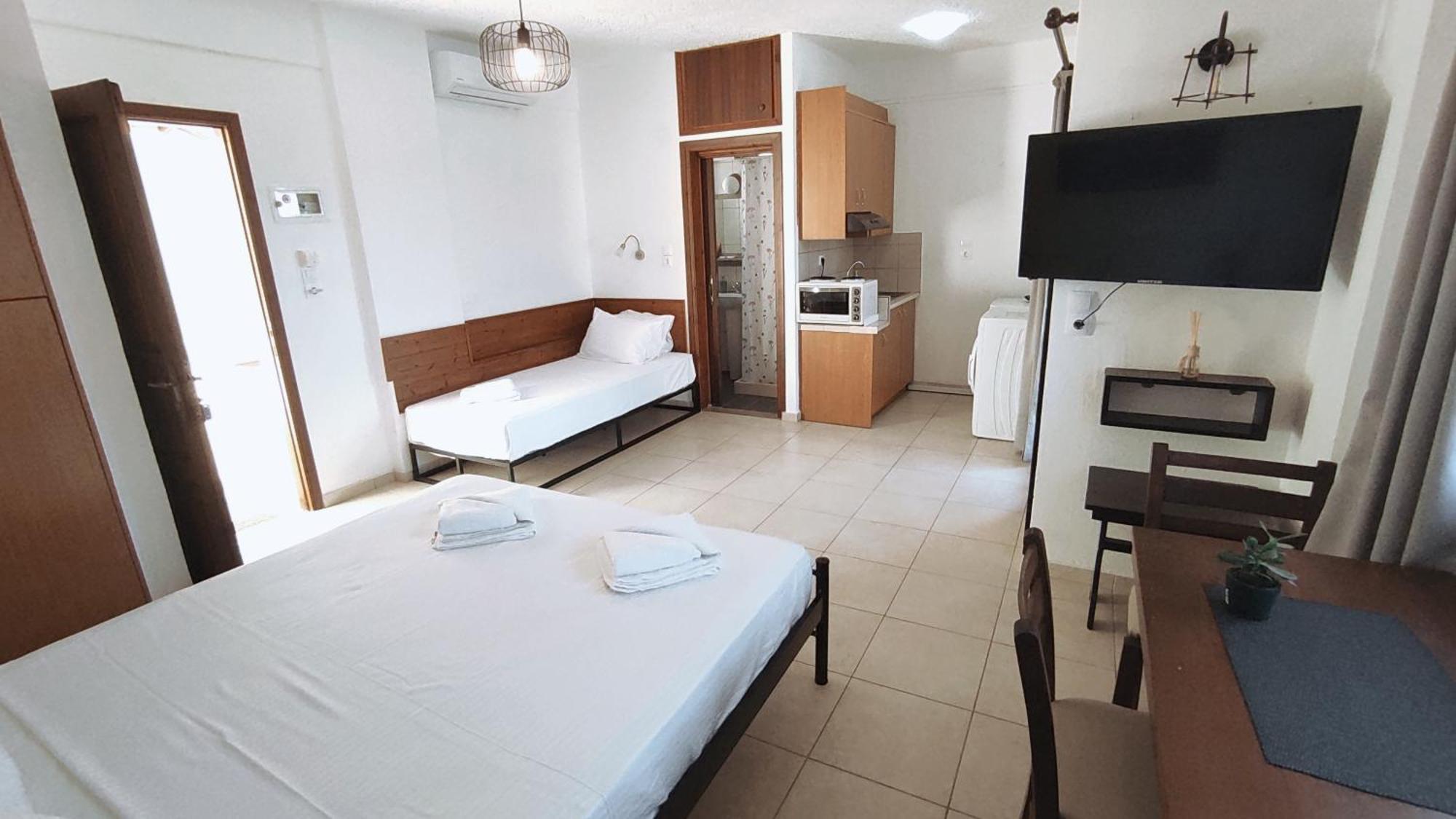 Dedalos N3 Sea View Apartment-30 Metres From The Beach Stalís Ngoại thất bức ảnh